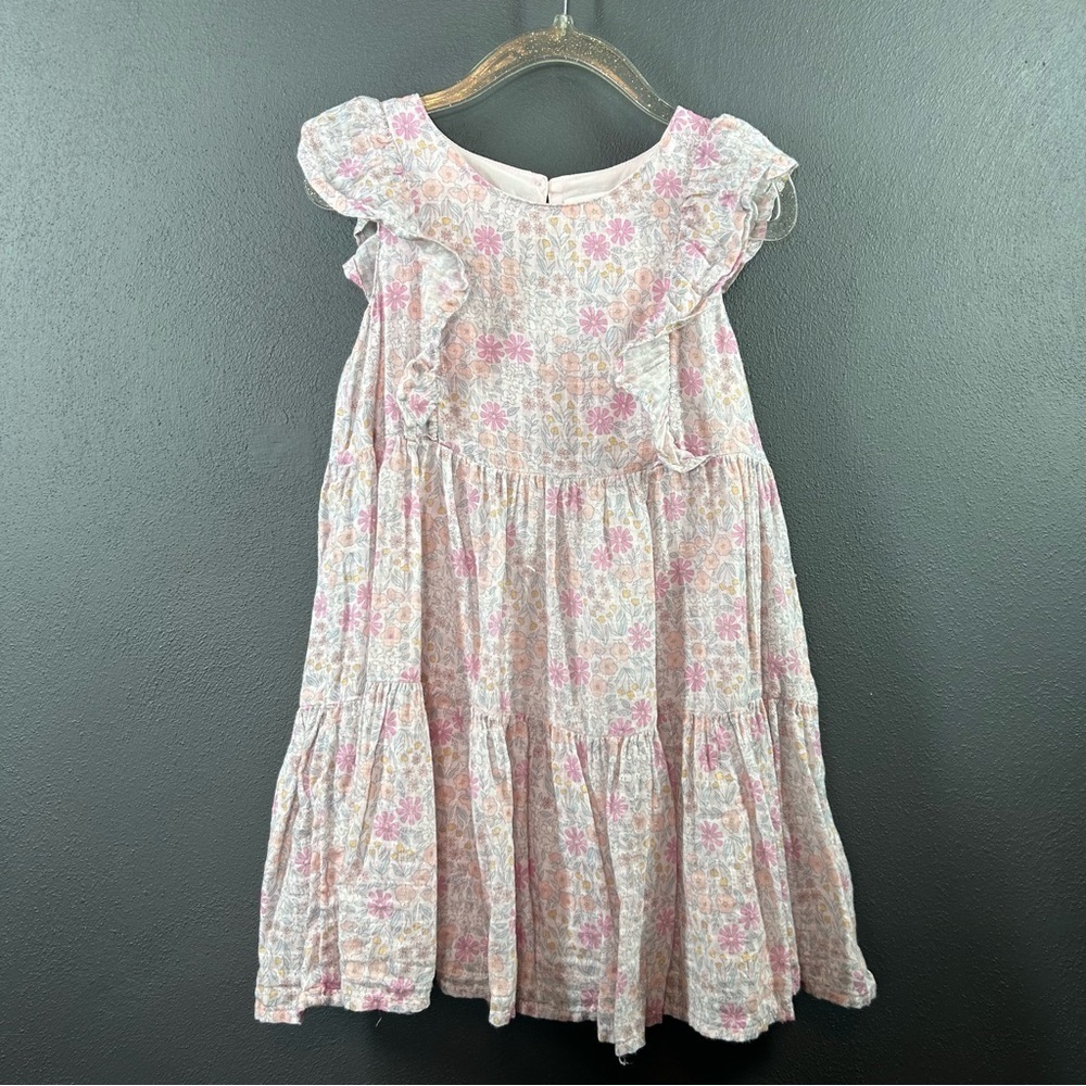 Cat & Jack Toddler Girls Floral Ruffle Dress 4T